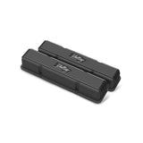 Holley 241-245 Valve Covers - Vintage Series - Finned - SBC - Satin Black Machined