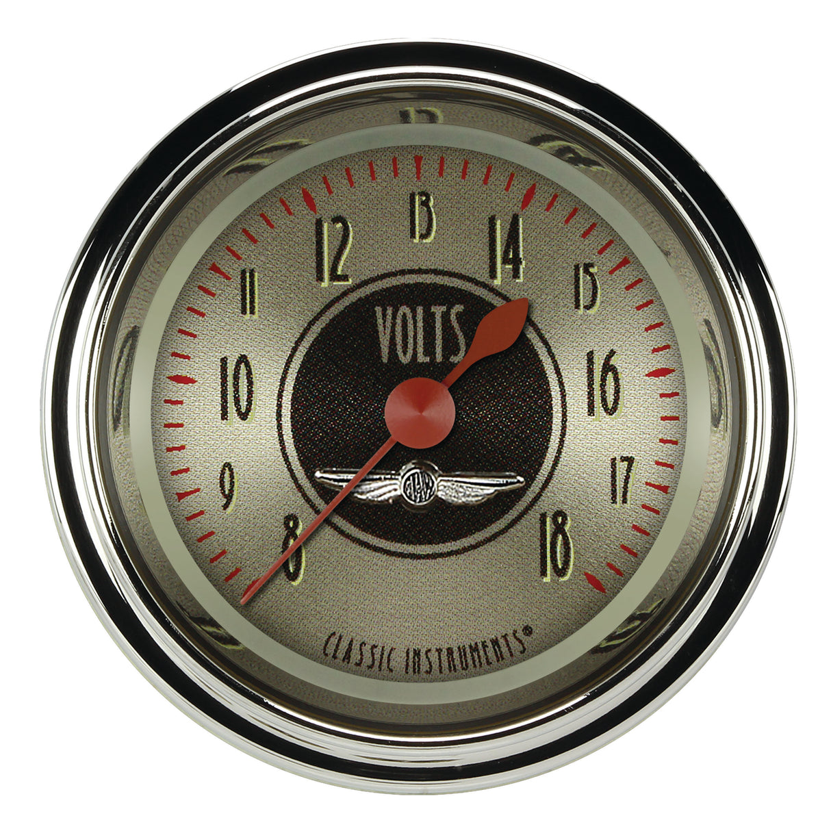 Classic Instruments All American Nickel 2 1/8" Voltage Gauge - AN130SHC