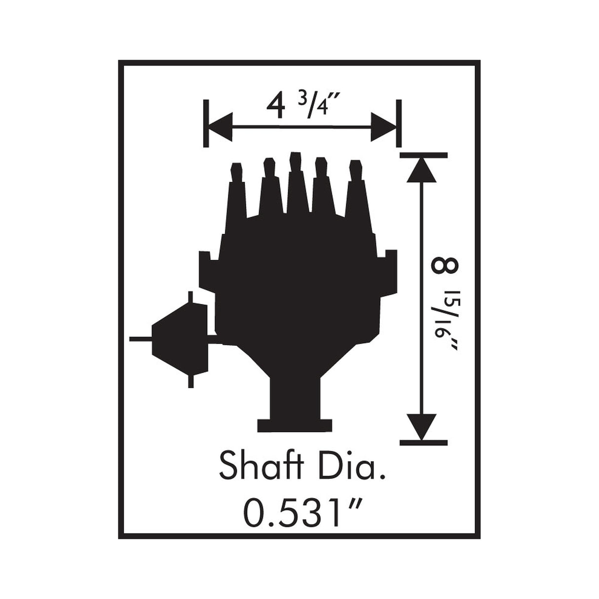 MSD Ford 351W Ready-To-Run Pro-Billet Distributor Steel Gear - 83541