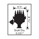 MSD Ford 351W Ready-To-Run Pro-Billet Distributor Steel Gear - 83541