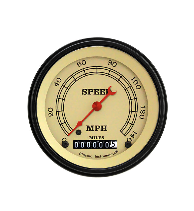 Classic Instruments VINTAGE 3IN SPEEDO 140 MPH - VT55BLF