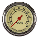 Classic Instruments Vintage 2-1/8" Volt Gauge - VT130SLF