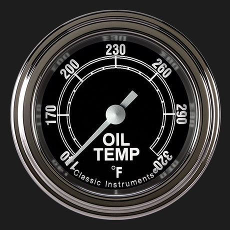Classic Instruments Traditional 2 1/8" Oil Temperature Gauge - TR128SLF