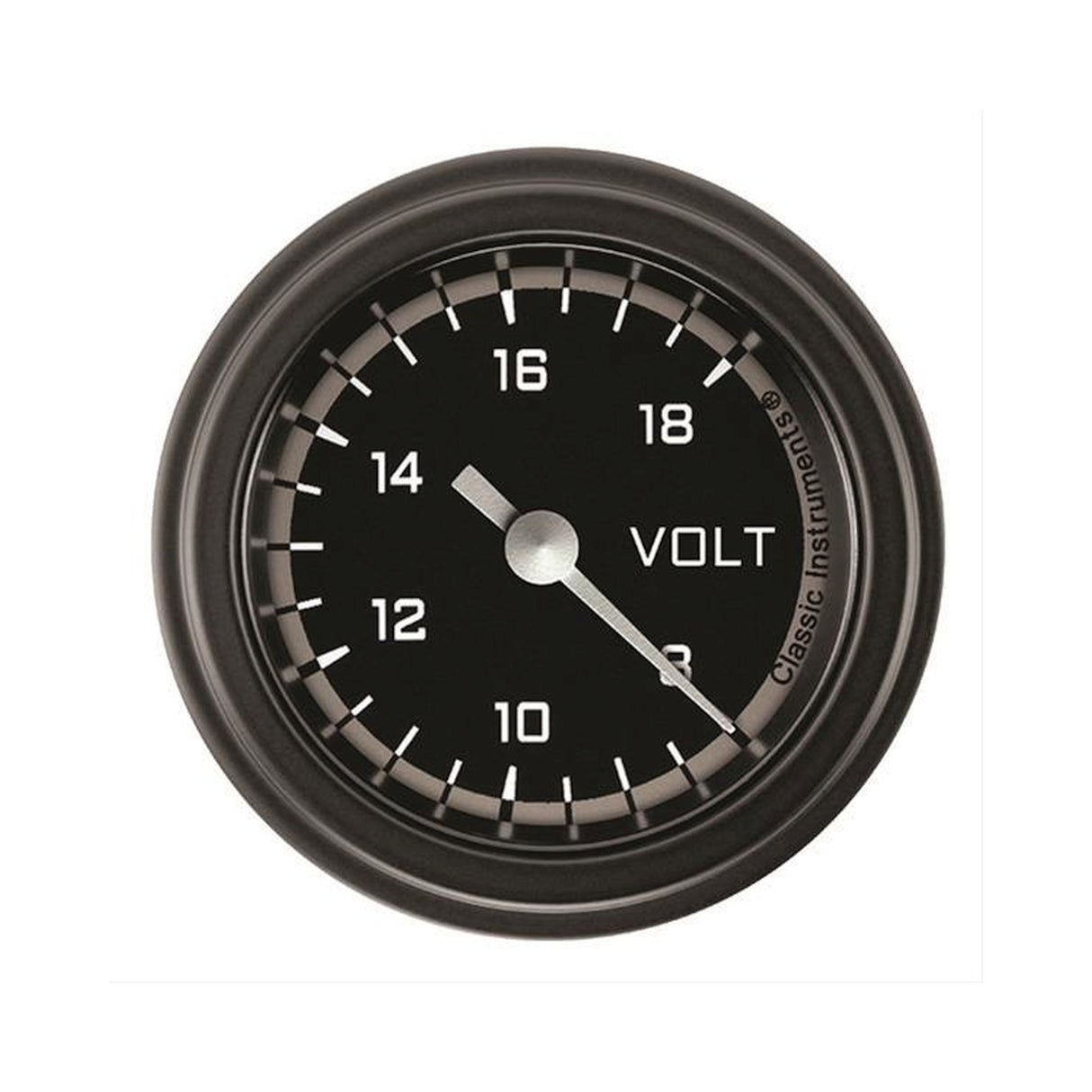 Classic Instruments Autocross Gray 2 1/8" Voltage Gauge - AX130GBLF