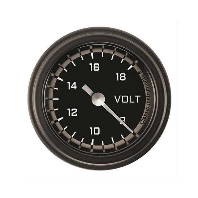 Classic Instruments Autocross Gray 2 1/8" Voltage Gauge - AX130GBLF