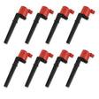 MSD Ignition Coil - Blaster - Ford 4-Valve V8 - Red - 8-pack - 82448