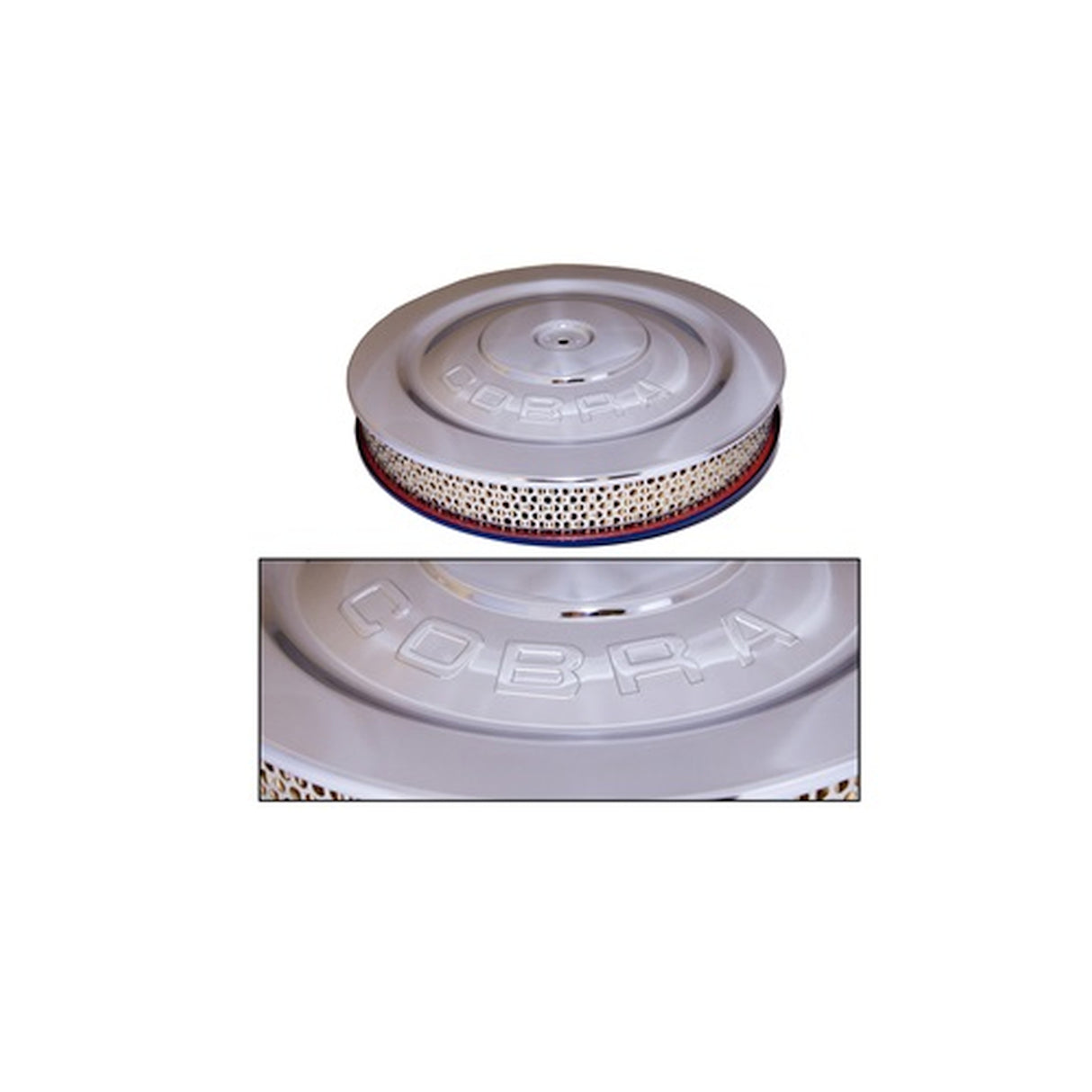 Scott Drake 14" Air Cleaner Assembly with Cobra Logo 4V - S1MS-9600-COBRA