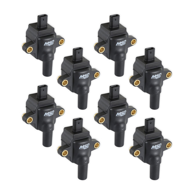 MSD 7.3L GODZILLA IGNITION COIL, BLACK, SET OF 8 - 828383