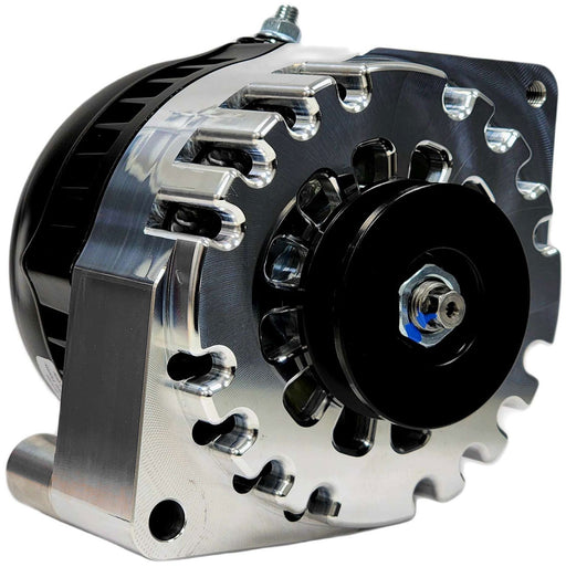 Mechman Billet S Series 170 Amp Racing Alternator, Machined Finish V-Groove Pulley. Suit Ford 1965-85 (MMB7058170M) MMB7058170M