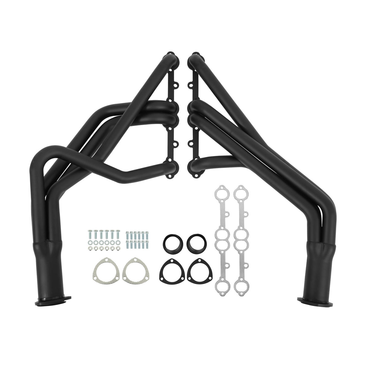 Flowtech Long Tube Header - Black Paint - 11112FLT