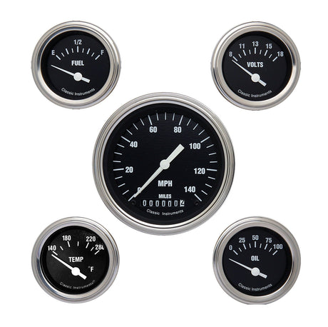 Classic Instruments HOT ROD 5 GAUTOGE SET-GM - HR00SLC