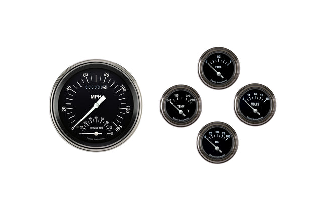 Classic Instruments 1957 - 1960 Ford Truck Gauge Set Hot Rod - FT57HR65