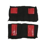 Scott Drake Mach 1 Carpet Kit (Black with Red Inserts) - CAR69-M-BK-RD
