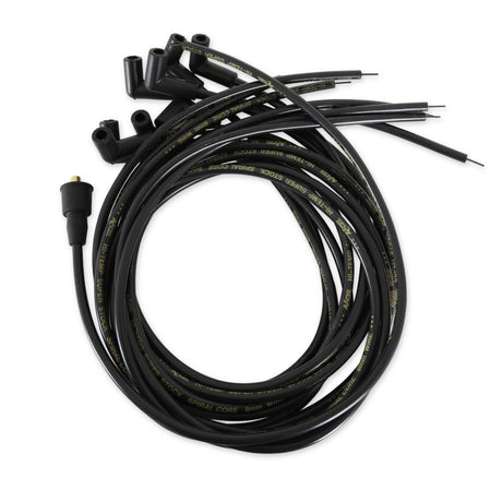 ACCEL Spark Plug Wire Set - 8mm - Universal - Black Wire with Black 90 Deg Boots - 5041K