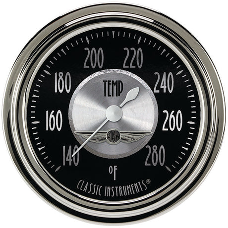 Classic Instruments All American Tradition 2 5/8" Full Sweep Water Temperature Gauge - AT326SLC-06