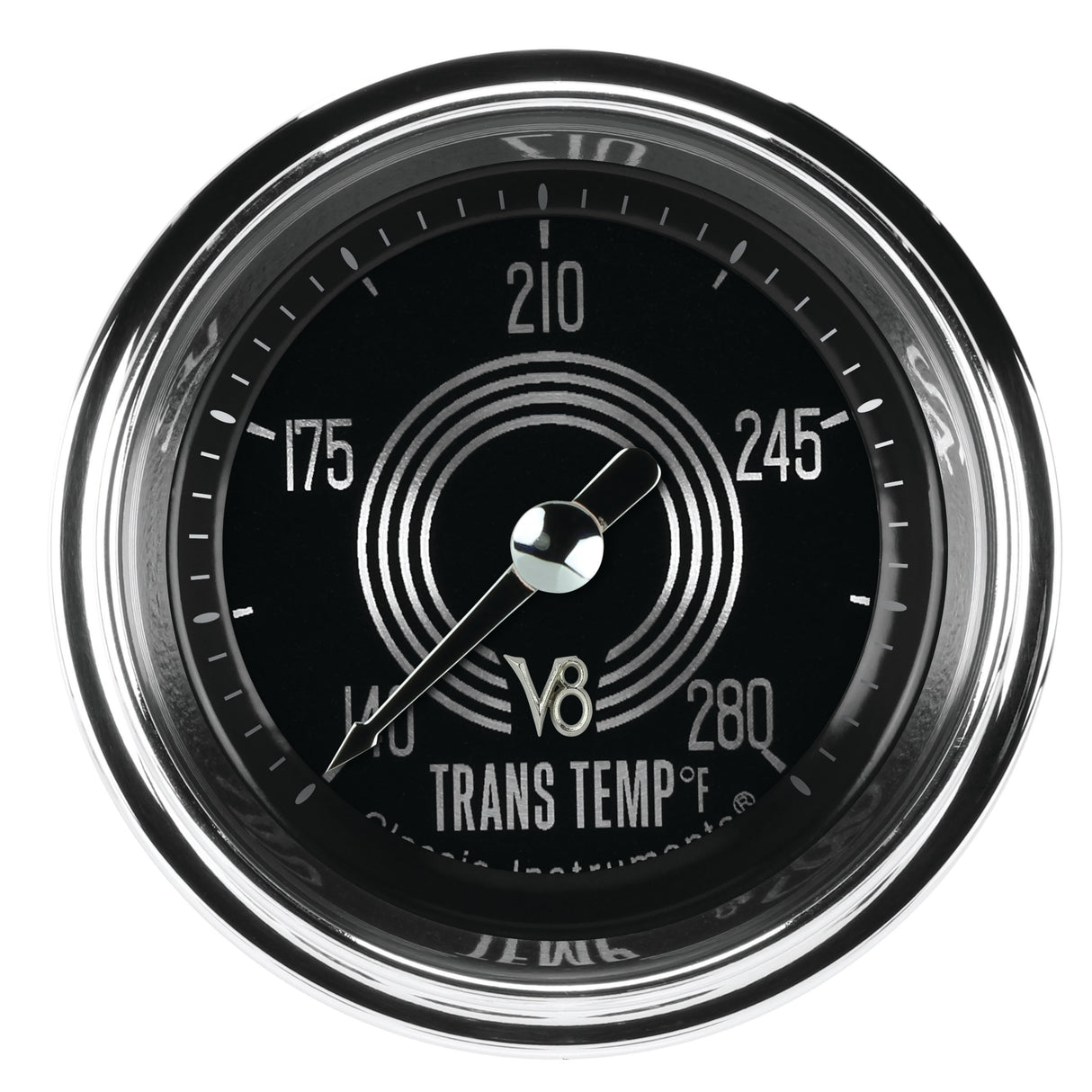 Classic Instruments V8 Speedster 2-1/8" Transmission Temperature Gauge - V8SR127SHC