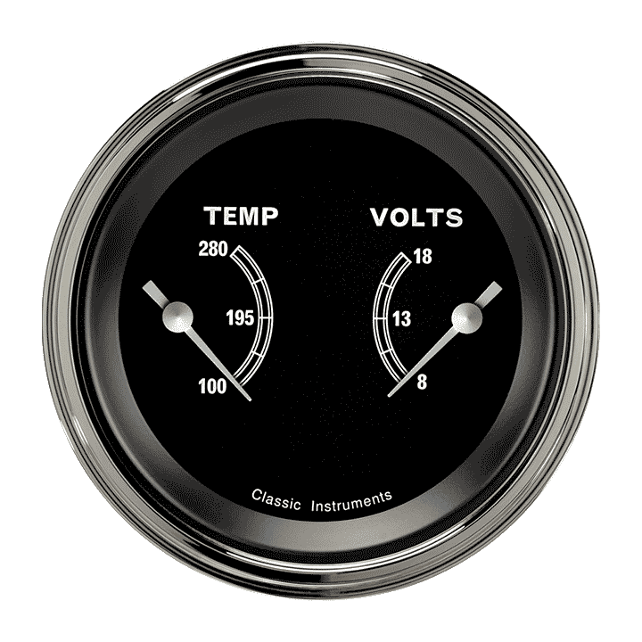 Classic Instruments Traditional 3 3/8" Dual - TR74SLF