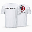 DiabloSport USA Flag Shirt White M - G1072