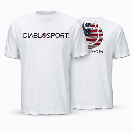 DiabloSport USA Flag Shirt White 2XL - G1075