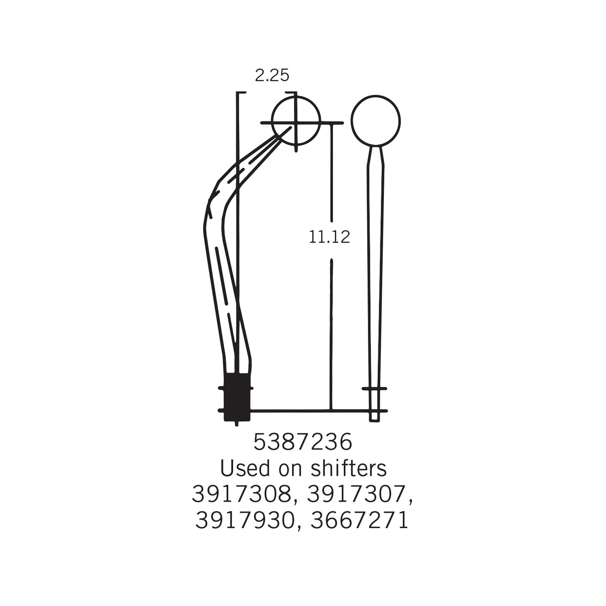 Hurst Mastershift 3-speed Manual Shifter - GM - 3667271