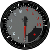 Classic Instruments AutoCross Gray 4-5/8" Tachometer Gauge - AX71GBLF
