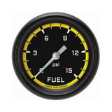 Classic Instruments Autocross Yellow 2-5/8" Fuel Pressure Gauge (15 PSI) - AX345YBPF