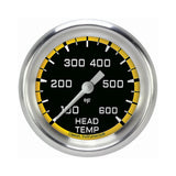 Classic Instruments Autocross Yellow 2 5/8" Cylinder Head Temp. Gauge - AX397YAPF