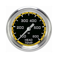 Classic Instruments Autocross Yellow 2-5/8" Cylinder Head Tempature Gauge - AX397YAPF