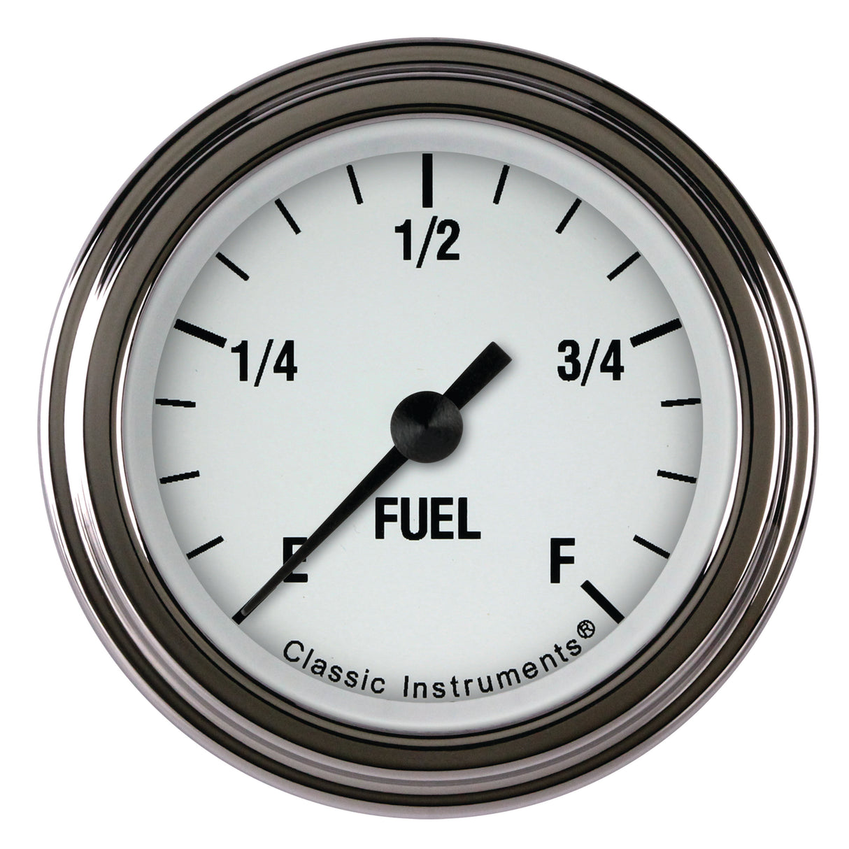 Classic Instruments White Hot 2 1/8" Fuel Gauge - WH109SLF