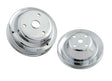 Mr Gasket Chrome Pulley Set - Single Groove Upper, Double Groove Lower - 4962
