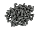 MSD Boots, 90 Degree Logo Spark Plug, Gray Silicone 50EA - 34514