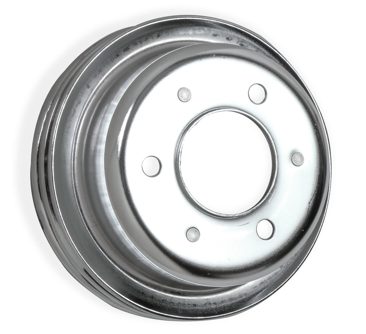 Mr Gasket Chrome Crankshaft Pulley - Double Groove - 8830MRG