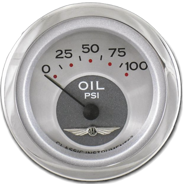 Classic Instruments All American 2-1/8" Oil Pressure Gauge - AW81SRC
