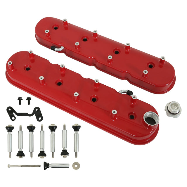 Holley Tall LS Valve Covers - Gloss Red - 241-113