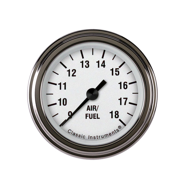 Classic Instruments White Hot 2 1/8" Air Fuel Ratio Gauge - WH194SLF