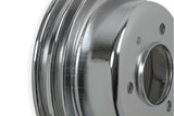 Mr Gasket Chrome Crankshaft Pulley - Double Groove - 8830MRG
