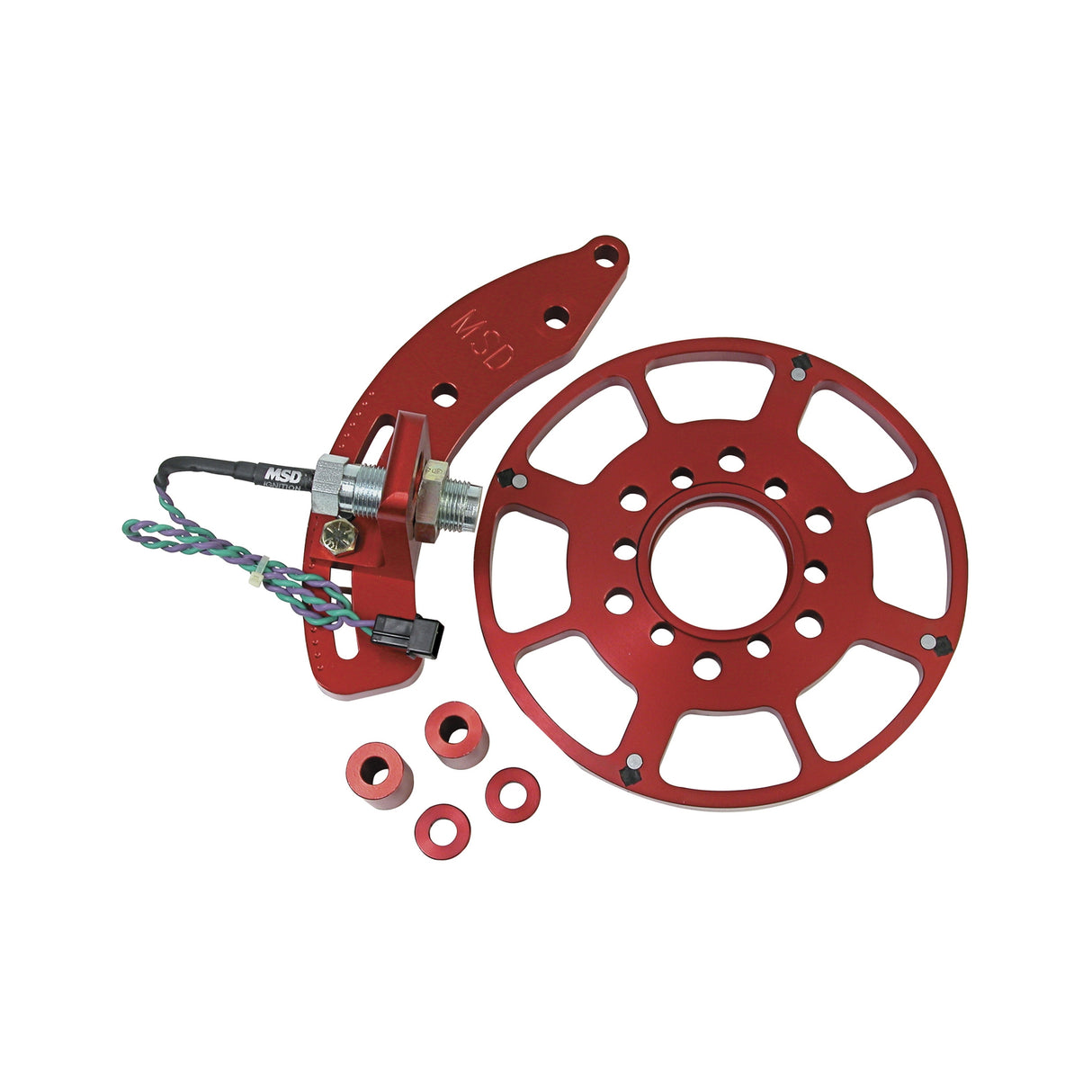MSD Crank Trigger Wheel Kit - Flying Magnet - SBC - 8 in. - 8615