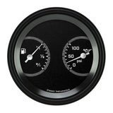 Classic Instruments AutoCross Gray 3 3/8" Fuel & Oil Dual - AX72GBLF