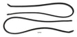Scott Drake Door Weatherstrip Pair - C5ZZ-6520530-1A