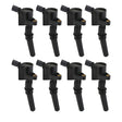 ACCEL Ignition Coil - SuperCoil - 1998-2008 Ford 4.6L/5.4L/6.8L 2-valve -Black- 8-Pack - 140032K-8