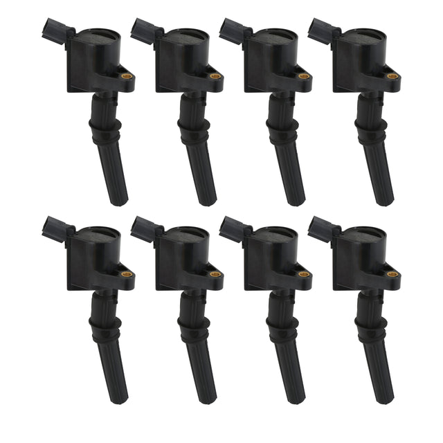 ACCEL Ignition Coil - SuperCoil - 1998-2008 Ford 4.6L/5.4L/6.8L 2-valve -Black- 8-Pack - 140032K-8