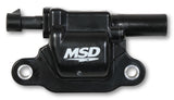 MSD Ignition Coil - Blaster Series - Gen V GDI Engine - Black - 8-Pack - Square - 826683