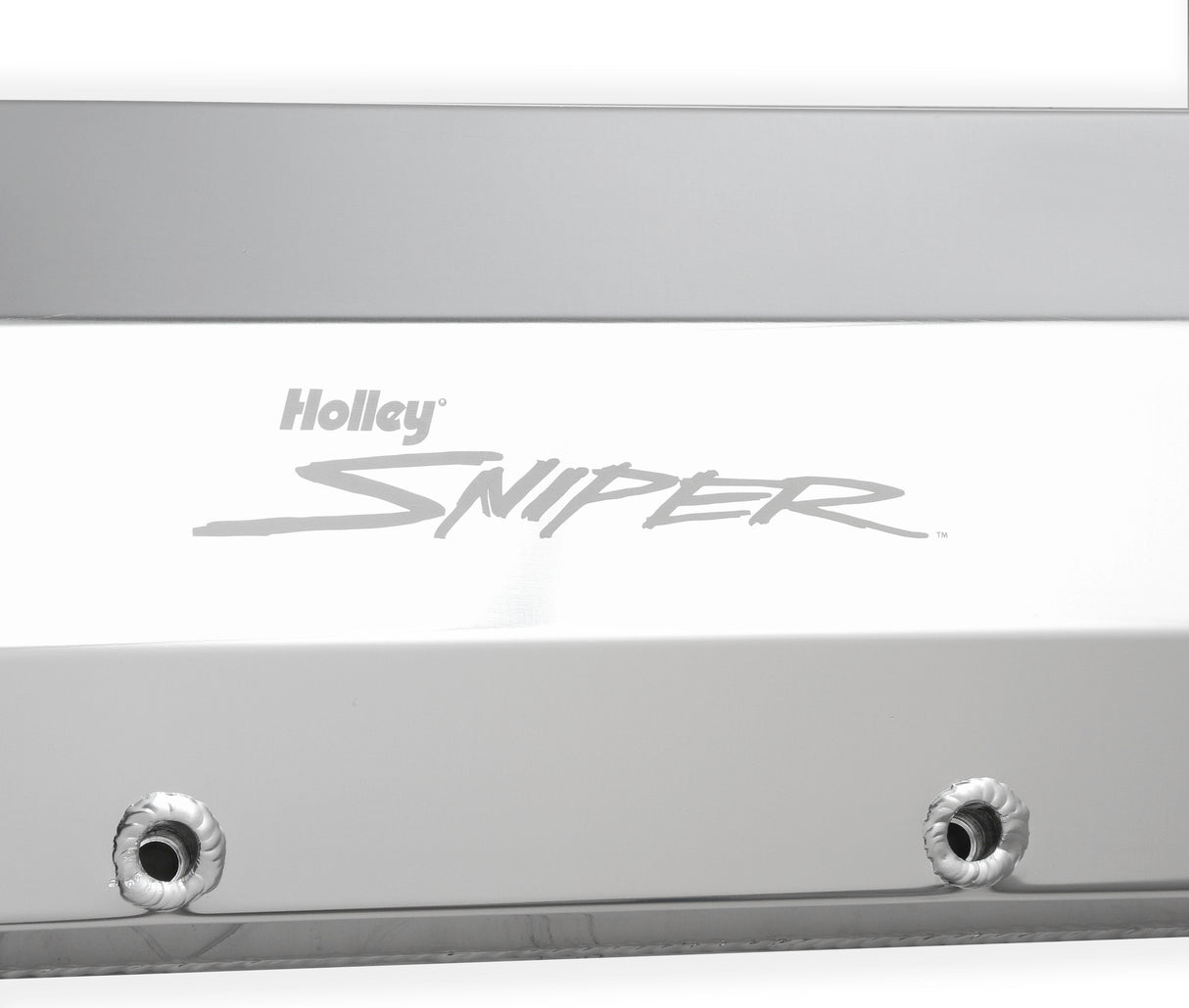 Holley 890007 Sniper Valve Cover - Fabricated Aluminum - Ford Big Block - Natural Anodized
