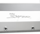 Holley 890007 Sniper Valve Cover - Fabricated Aluminum - Ford Big Block - Natural Anodized
