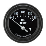 Classic Instruments Hot Rod 2-1/8" Oil Temperature Gauge - HR28BLF