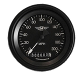 Classic Instruments Moal Bomber 3-3/8" Speedometer Gauge - MA57BLF