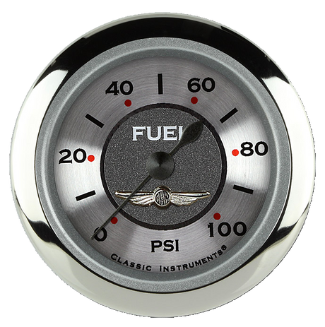 Classic Instruments All American 2 1/8" Fuel Pressure Gauge, 100 psi - AW146SRC