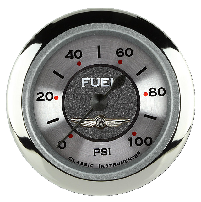 Classic Instruments All American 2 1/8" Fuel Pressure Gauge, 100 psi - AW146SRC