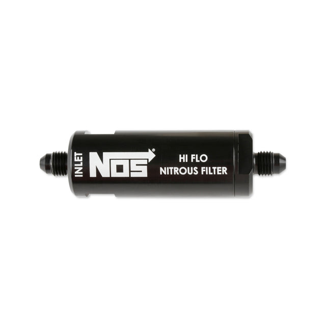 NOS In-Line Hi-Flow Nitrous Filter, 4AN - Black - 15555NOS