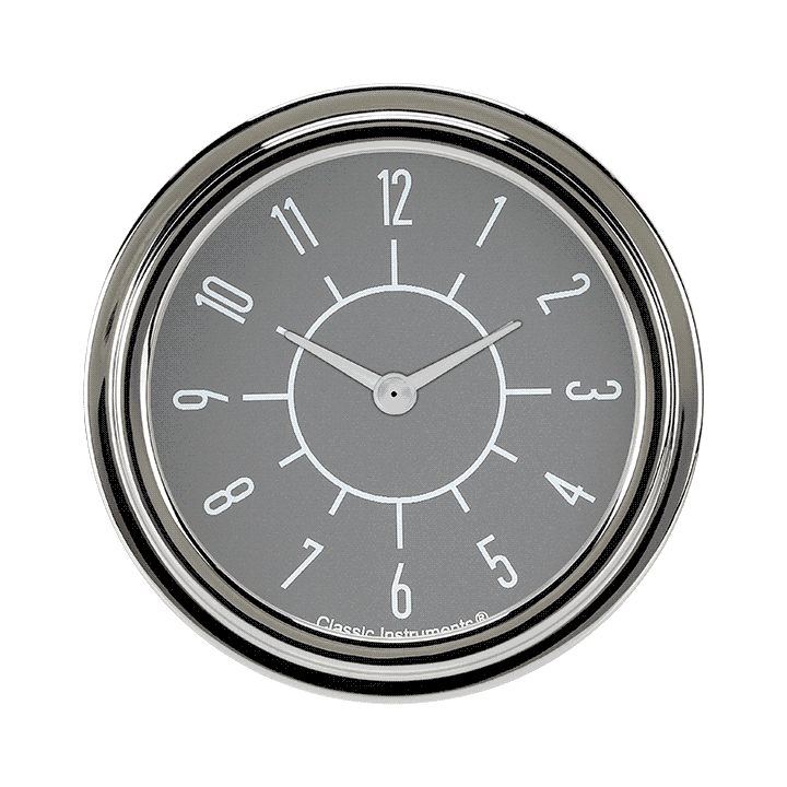 Classic Instruments 6-Pack Matching Gray 2 5/8" Clock - SX92GSLF